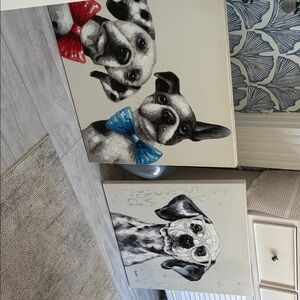 Charming Dog Portraits Canvas Art